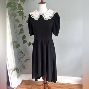 Scarlet Darkness Wednesday Adams Hi Lo Dress